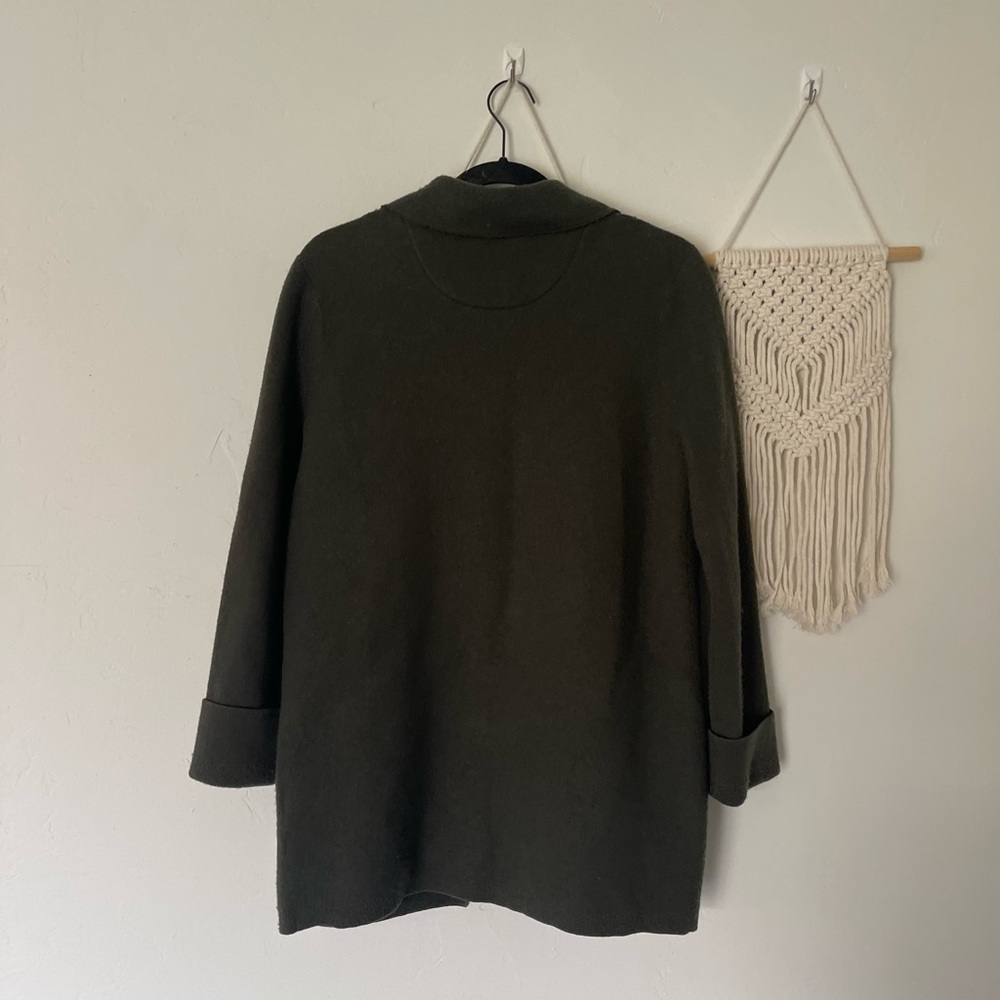 Anthropologie Rani Sweater Blazer Olive Green - Picture 4 of 7
